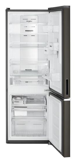 24" Whirlpool 12.9 Cu. Ft. Wide Bottom Freezer Refrigerator In Black Stainless - WRB543CMJV