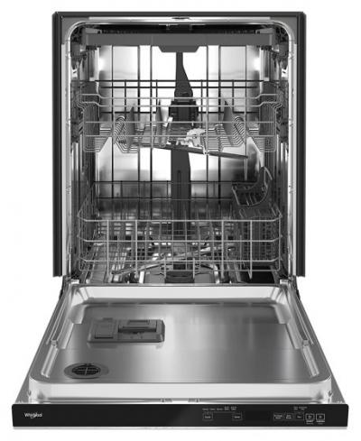 24" Whirlpool Built-In Undercounter Dishwasher in Black Stainless Steel - WDTA50SAKV