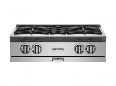 30" Blue Star RGTNB Series Gas Rangetop with 4 Open Burners in Natural Gas - RGTNB304BV2