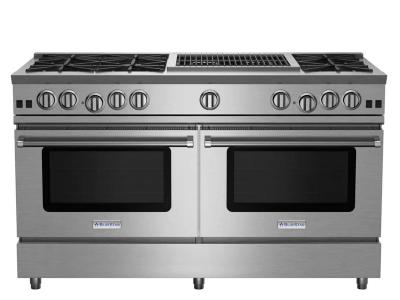 60" BlueStar RNB Series Freestanding Gas Range with 24 Charbroiler - RNB606CBV2