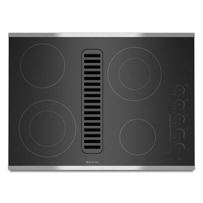 30" Jenn-Air Electric Radiant Downdraft Cooktop with Electronic Touch Control - JED4430WS