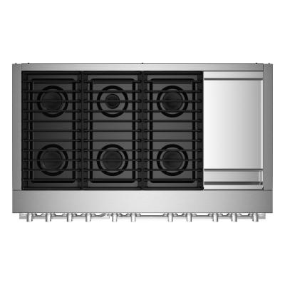 48" Jenn-Air NoirDual-Fuel Professional Range With Chrome-Infused Griddle - JDRP548HM