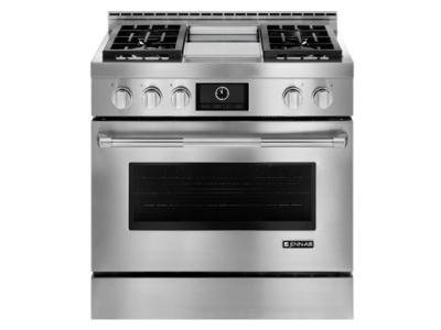 36" Jenn-Air 4.5 Cu. Ft. Pro-Style Gas Range With Griddle And MultiMode Convection - JGRP536WP