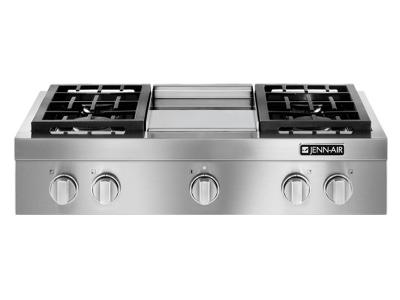 36" Jenn-Air Pro-Style Gas Rangetop With Griddle - JGCP536WP