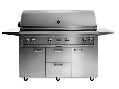 54" Lynx Professional Freestanding Grill With 1 Trident Infrared Burner And 3 Ceramic Burners And Rotisserie - L54TRF