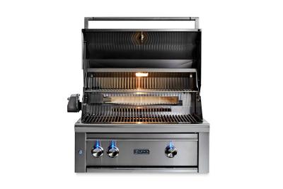 30" Lynx Professional Built In Grill With 1 Trident Infrared Burner And 1 Ceramic Burner And Rotisserie - L30TR-NG