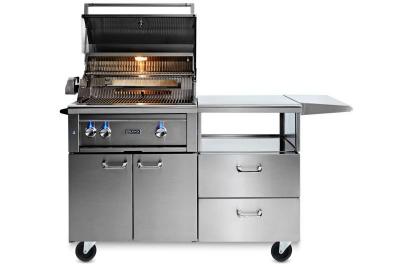 30" Lynx Professional Mobile Kitchen Grill With 1 Trident Infrared Burner And Rotisserie - L30TR-M-LP