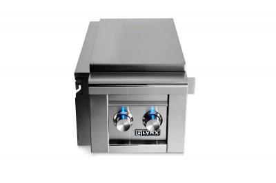 Lynx Professional Cart Mounted Double Side Burner -LCB2-3-NG