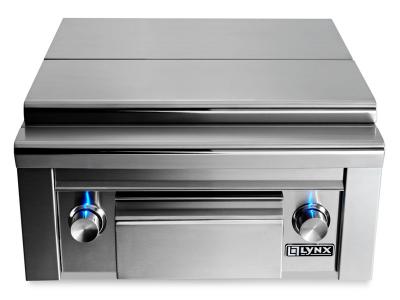 Lynx Professional Prep Center With Double Side Burner - LSB2PC-1-NG