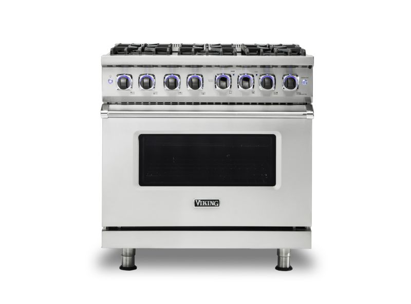 Viking 48 Professional 7 Series White Liquid Propane GAS Range