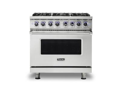 36" Viking 7 Series Sealed Burner Gas Range - VGR73626BSS