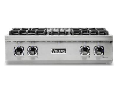 36" Viking 5 Series Gas Rangetop with TruPower Plus - VRT5364GSS