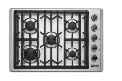 30" Viking Professional 5 Series Gas Cooktop with 5 Burners - VGSU53015BSS