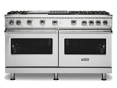 60" Viking 5 Series Freestanding Gas Range with ProFlow - VGR5606GQSSLP