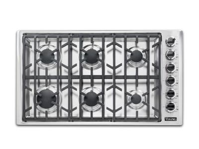  36" Viking Professional 5 Series Stainless Steel Natural Gas Cooktop - VGSU53616BSS