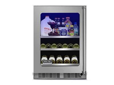 24" Viking Professional Stainless Steel Beverage Center - VBUI5240GLSS