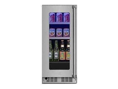 15" Viking  2.8 cu. ft. Capacity Freestanding Glass Door Beverage Center - VBUI5150GLSS