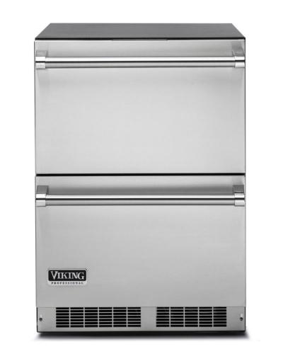 24" Viking Freestanding Drawer Refrigerator with 5 cu. ft. Energy Star Certified – VDUI5240DSS