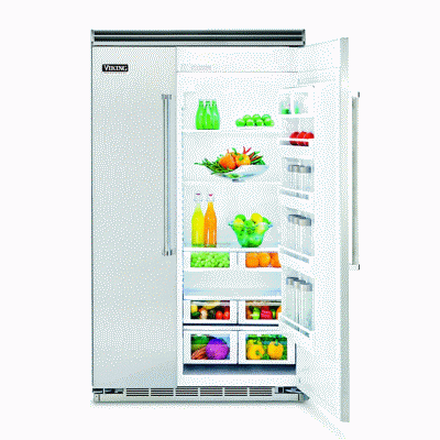 48" Viking Built In Counter Depth Side by Side Refrigerator with 29.05 cu. ft. - VCSB5483SS