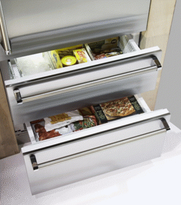 36" Viking  Fully Integrated Bottom-Freezer Refrigerator - VBI7360WLSS