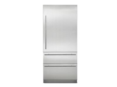 36" Viking Virtuoso Fully Integrated Bottom Freezer Refrigerator - MVBI7360WRSS