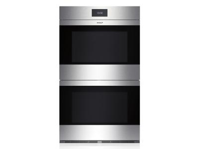 30" Wolf M Series Contemporary Stainless Steel Built-In Double Oven - DO30CM/S