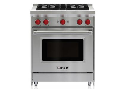 30" Wolf  Pro-Style Gas Range  - GR304