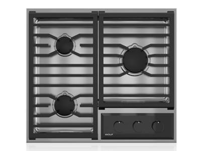 24" Wolf Transitional Framed Gas Cooktop - CG243TF/S