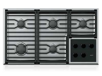 36" Wolf Transitional 5 Burners Gas Cooktop - CG365T/S