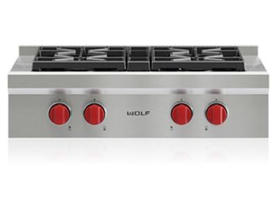 30" Wolf  Sealed Burner Rangetop With 4 Burners - SRT304-LP