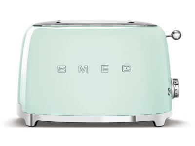 SMEG 50's Retro Style Aesthetic 2x2 Slice Toaster - TSF01PGUS
