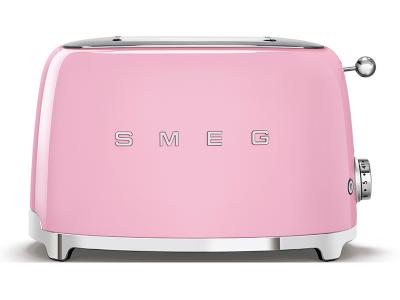 SMEG 50's Retro Style Aesthetic 2x2 Slice Toaster - TSF01PKUS
