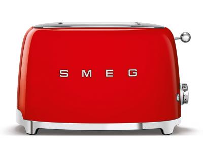 SMEG 50's Retro Style Aesthetic 2x2 Slice Toaster - TSF01RDUS