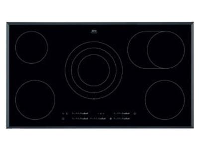 36" AEG Ceramic Electric Cooktop With Stainless Steel Trim - HK955070XB