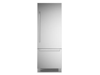 30" Bertazzoni Professional Series Counter Depth Bottom Freezer Refrigerator - REF30PIXR