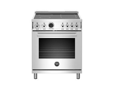 30" Bertazzoni Professional Series Induction Range 4 Heating Zones - PROF304INSXT