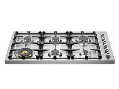 36" Bertazzoni  Professional Series Gas Cooktop with 6 Sealed Burners - DB36600X