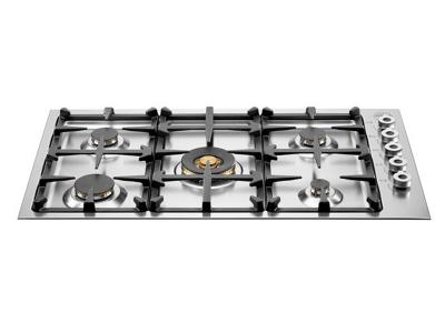 36" Bertazzoni Professional Series Gas Cooktop with 5 Sealed Burners - QB36500X