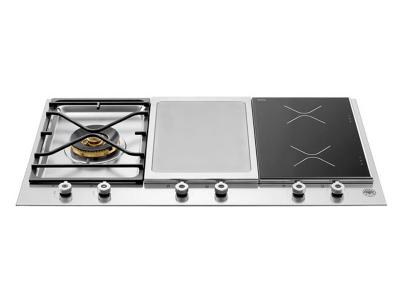36" Bertazzoni Professional Series Segmented Gas/Induction Cooktop - PM361IGX