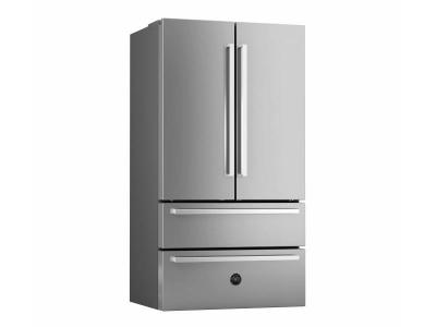 36" Bertazzoni Professional Series Freestanding French Door Refrigerator - REF36X/17