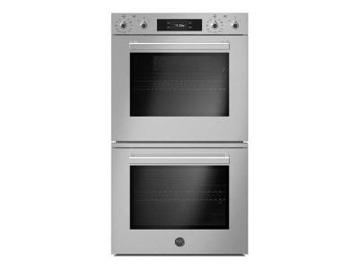 30" Bertazzoni Double Electric Convection Oven Self-Clean with Assistant - PROF30FDEXT