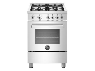 24" Bertazzoni Professional Series Gas Range With 4 Burners - PROF244GASXE