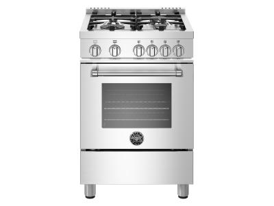 24" Bertazzoni Master Series Liquid Propane Gas Range With 4 Burners - MAST244GASXELP