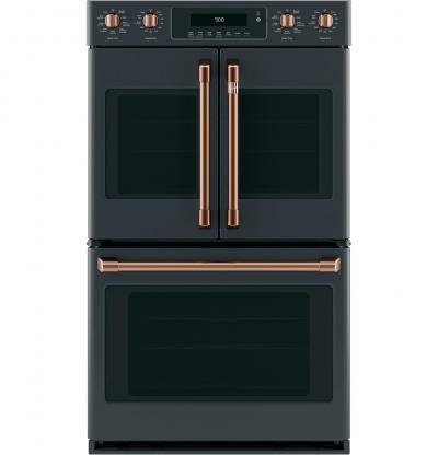 Café Wall Oven Kit With 2 French-Door Handles And 4 Knobs In Brushed Copper - CXWDFHKPMCU