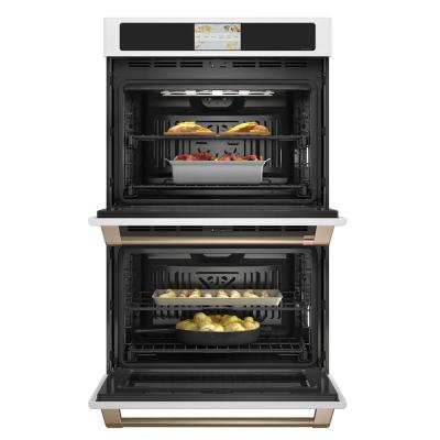 30" Café 10 Cu. Ft. Built-In Convection Double Wall Oven In Matte White - CTD90DP4NW2