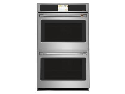 30" Café 10 Cu. Ft. Built-In Convection Double Wall Oven In Stainless Steel - CTD90DP2NS1