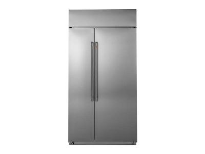 48" Café Built In Side by Side Refrigerator in Stainless Steel - CSB48WP2NS1