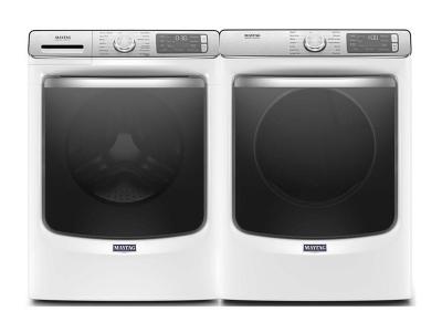 27" Maytag 5.8 Cu. Ft. Front Load Washer With  24-Hr Fresh Hold Option and Front Load Electric Dryer - MHW8630HW-YMED8630HW