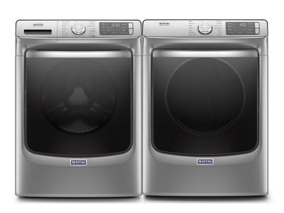 27" Maytag 5.8 Cu. Ft. Front Load Washer With 24-Hr Fresh Hold Option and Front Load Gas Dryer - MHW8630HC-MGD8630HC