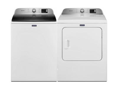 Maytag 5.5 Cu. Ft. Top Load Washer With Deep Fill and 7.0 Cu. Ft. Electric Dryer - MVW6200KW-YMED6200KW